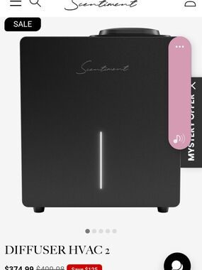 Scentiment Diffuser HVAC 2 in Black